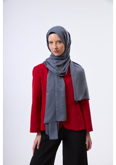 Mirsoy Scarf Velora Modern Desen Şal Antrasit