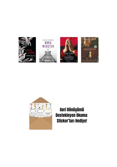 Colm Toibin 4 Kitap Set + Okuma Sticker'ları