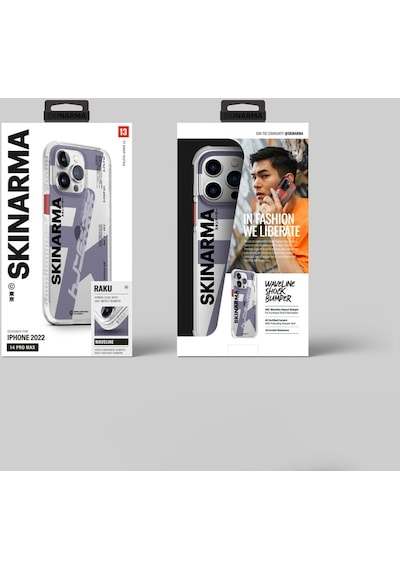 Apple Uyumlu iPhone 14 Pro Kılıf Skinarma Şeffaf Airbag Tasarımlı Raku Kapak