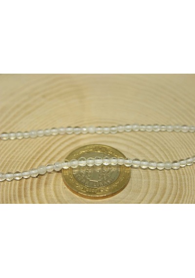 Yasamtohumu Kristal Kuvars Taşı Yarım Dizi 3 MM 17  CM Çok Renkli