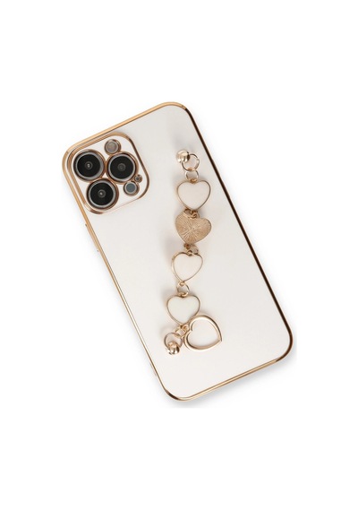 Apple  Uyumlu  iPhone 14 Pro Kılıf Esila Silikon Beyaz,