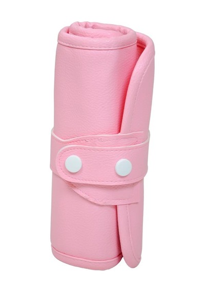 Yuga Suni Deri 36 Gözlü Rulo Kalemlik Pembe Pembe