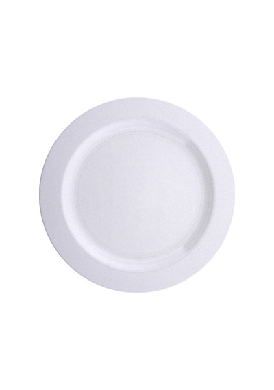 Beyaz Sert Plastik Parti Tabağı 26 Cm 10lu Tek Kullanımlık