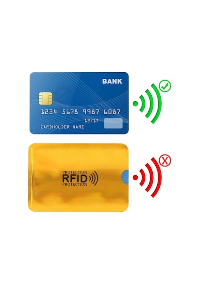 Temassız Kredi Banka Kimlik Kartı Koruyucu Kılıf Hırsızlık Önleyici Rfid Nfc 1 Adet
