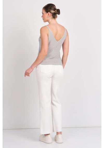 Sisley Onlshına Sl Glıtter Top Knt Kadın Gri Bluz - 15322379
