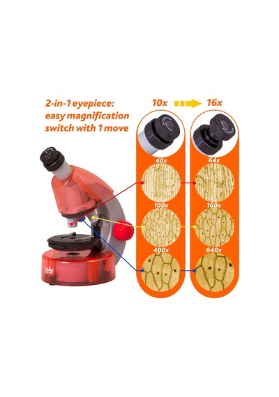 Labzz M101 Orange/portakal Mikroskop