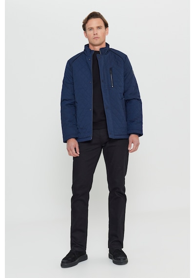 AC&Co / Altınyıldız Classics Erkek Lacı Standart Fit Normal Kesim Dik Yaka Kapitone Desenli Çıtçıtlı Yan Cepli Overcoat Lacı