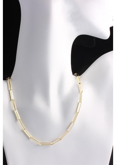 Omar Silver Unisex Ataç Model Gümüş Kolye 925 Ayar Gold Altın Kap