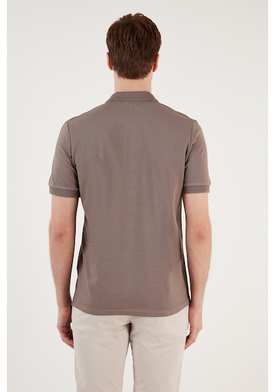 Buratti Pamuklu Regular Fit Düğmeli Erkek Polo Yaka T Shirt 5902739 Vizon