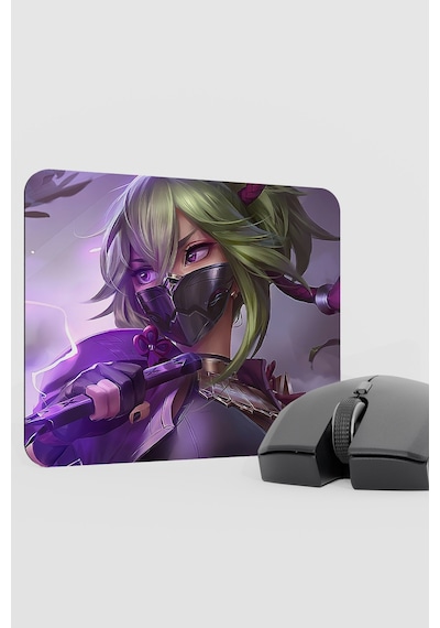 Kuki Shinobu Genshin Impact Anime Oyuncu V2 - 22x18 Gaming Mouse Pad Fare Altlığı