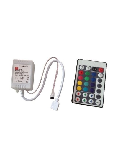 Mervesan 6a 12-24v 72w Rgb Şerit Led Kumandası Mrw-c-ır/6a Beyaz