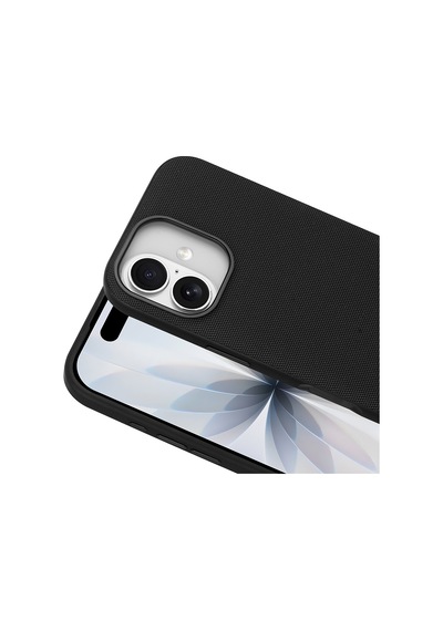 Maks Technology Apple Uyumlu iPhone 17 Kılıf M-safe Şarj Özellikli Kumaş Tasarımlı Mkst Miami Sert Pc Kapak - Siyah