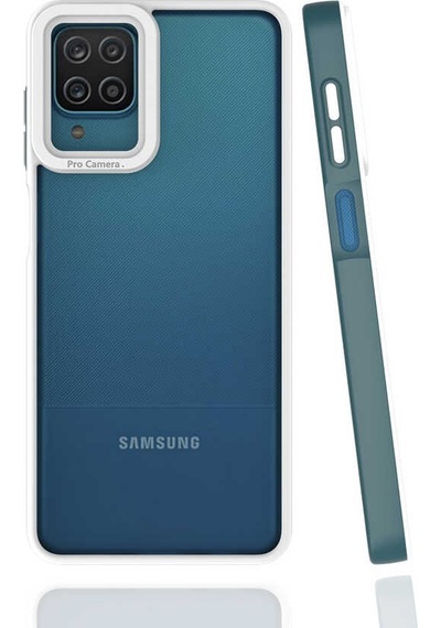Zore Galaxy Uyumlu A12 Kılıf Mima Kapak - Koyu Yeşil Koyu Yeşil
