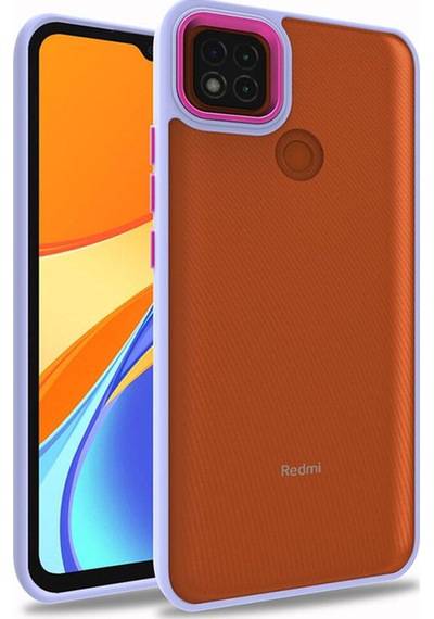Xiaomi Redmi 9c Kılıf Zore Flora Kapak Lila