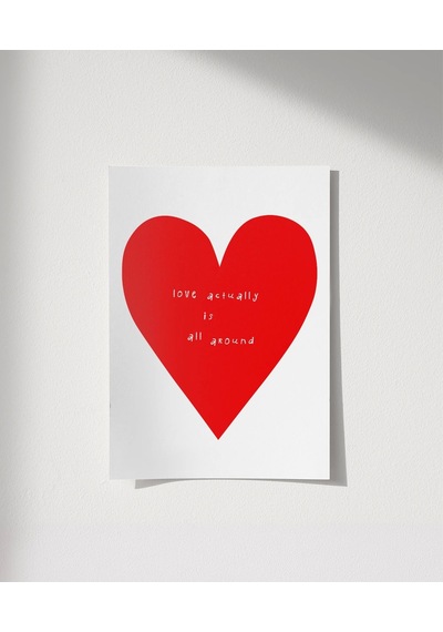 Çerçevesiz Poster Love Actually Is All Around