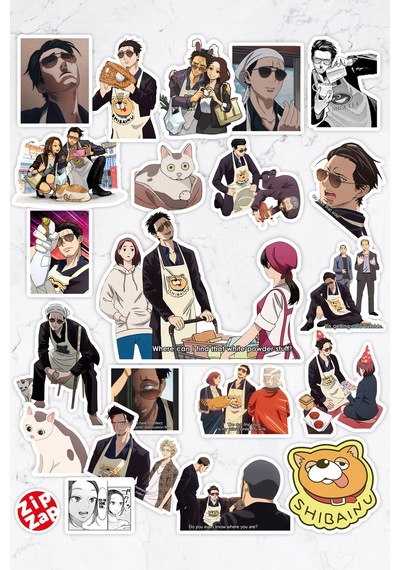 The Way Of The Househusband Gokushufudou Anime Yapışkanlı Folyo Sticker Paketi 22 Adet Çok Renkli