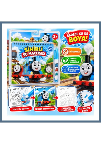 Buradabulabilirsin Bk0014 Sihirli Boyama Kitabı Thomas Bbz
