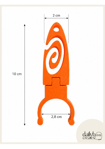 Sup/kano Turuncu Kürek Sabitleme Aparatı 2'li Set -paddle Board Kürek Tutucu Klips-kayma Önleyici Kürek Aksesuarı