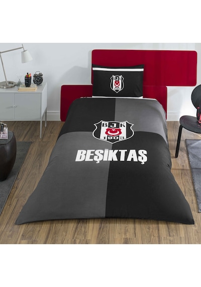 Taç Lisanslı Beşiktaş Efsane Pamuk Tek Kişilik Nevresim Takımı 000000001000051938 Çok Renkli