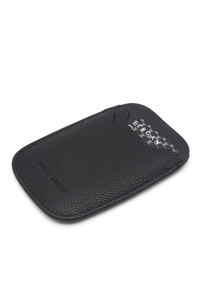 Tergan Floater Siyah Deri Unisex Kredi Kartlık 1662u9g Siyah