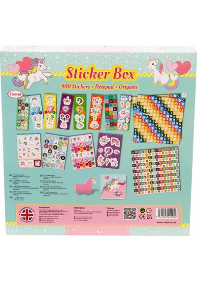 Aden Oyuncak Unicorn Sticker Seti 802 Parça Adn-3444