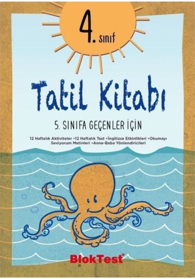 4.Sınıf Tatil Kitabı-5.Sınıfa Geçenler için- Bloktest Yayınları