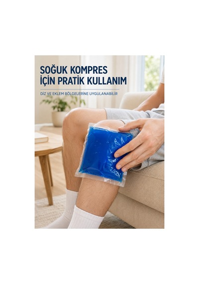 Termojel Çok Amaçlı Evde Spor Sonrası İşte Sıcak Soğuk Kullanımlı Pratik Kompres Mavi Termojel Paketi