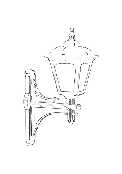 Lexroo 68185 Bahçe Aplik, 60 W, Siyah Standart