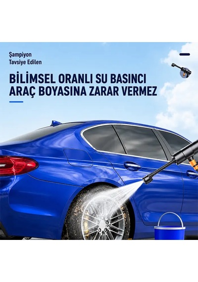 Hepsi Ezere Jetclean Pro 18000rpm Şarjlı Yüksek Basınçlı Araç Ve Bahçe Yıkama Temizleme Tabancası- 5775 Najma