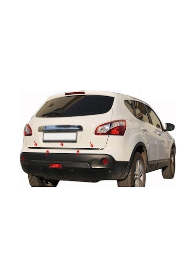 Nissan Qashqai Uyumlu Bagaj Alt Çıta 2014 Ve Üzeri Paslanmaz Krom