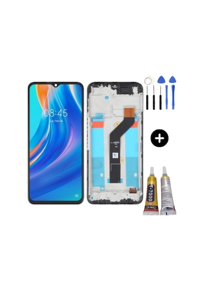 Tecno Spark 7 Uyumlu Çıtalı A Kalite Lcd Ekran Dokunmatik + Montaj Seti