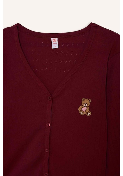 Defacto Pijama Takımı Regular Fit Pointel Kumaş Uzun Kollu Üst Uzun Alt G0222AX25AU Defacto Pijama Takımı Regular Fit Pointel Kumaş Uzun Kollu Üst Uzun Alt G0222AX25AU