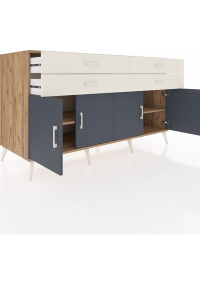 Kronos Konsol 2 Raflı 4 Çekmeceli 8 Kapaklı 176x59x99 Çam-antrasi Çam-antrasit/aytaşı Kronos Konsol 2 Raflı 4 Çekmeceli 8 Kapaklı 176x59x99 Çam-antrasi Çam-antrasit/aytaşı