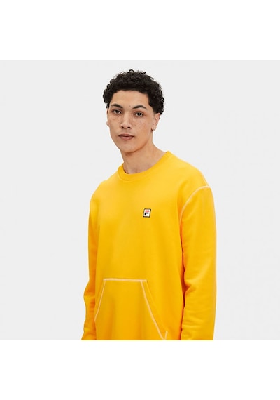 Sarı Fila Erkek Bisiklet Yaka Sweatshirt Lu411126 Sarı