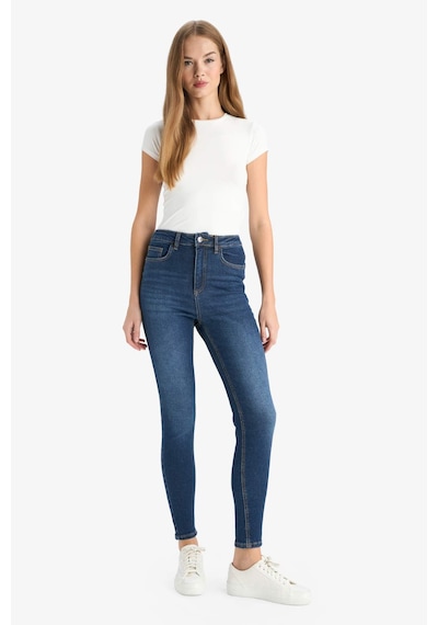 Defacto Skinny Fit Yüksek Bel Bilek Boy Jean Pantolon F2964ax25wnnm34 Mavi