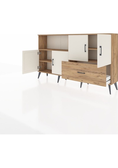 Arges Konsol 4 Raflı Tek Çekmeceli 4 Kapaklı 176x30x99 Çam-aytaşı Çam-aytaşı/çam Arges Konsol 4 Raflı Tek Çekmeceli 4 Kapaklı 176x30x99 Çam-aytaşı Çam-aytaşı/çam