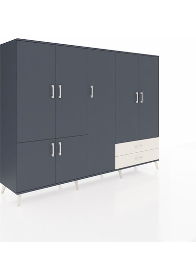 Hyperion Dolap 12 Raflı 2 Çekmeceli 7 Kapaklı 220x44x163 Antrasit Antrasit-antrasit/aytaşı Hyperion Dolap 12 Raflı 2 Çekmeceli 7 Kapaklı 220x44x163 Antrasit Antrasit-antrasit/aytaşı