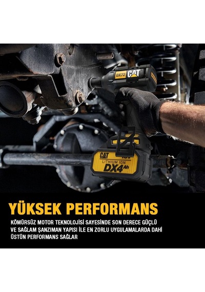 Cat DX72B 18Volt 350NM Kömürsüz Profesyonel Şarjlı Somun Sıkma  (Akü Dahil Değildir)