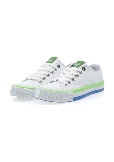 United Colors Of Benetton Benetton Bn-30175 Çocuk Convers Ayakkabı BN-30175-R0302 Beyaz - Yeşil United Colors Of Benetton Benetton Bn-30175 Çocuk Convers Ayakkabı BN-30175-R0302 Beyaz - Yeşil