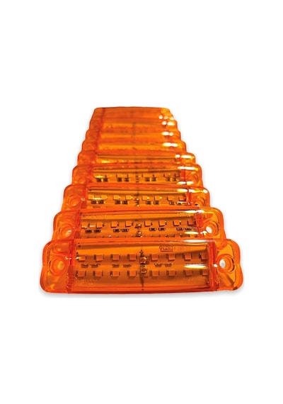 Ahmet Otomotiv 10 Adet Çift Sıra Parmak Led Sarı Renk 10cm 16 Led
