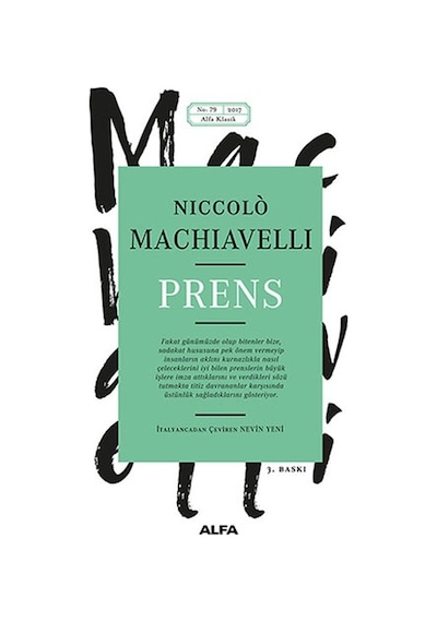 Prens - Niccolo Machiavelli - Alfa Yayıncılık