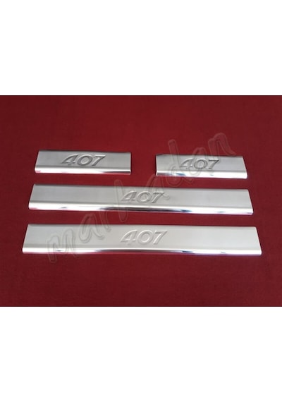 Db Chrome Peugeot 407 Krom Kapı Eşiği 2004-2010 4 Parça P.Çelik (494310999)