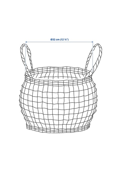 Hökrubba Sepet, Rattan, 32 Cm Kahverengi Kahverengi