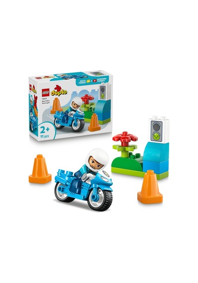 Duplo Kasabası Mavi Polis Motosikleti 10471
