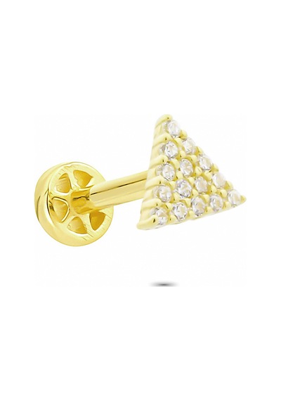 Glorria Altın Üçgen Tragus Piercing Altın
