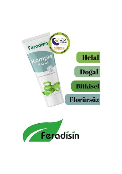 Doğal Aloevera Özlü Florürsüz Beyazlatıcı Ve Koruyucu Diş Macunu 90 Gr - Gimdes Helal Sertifikalı