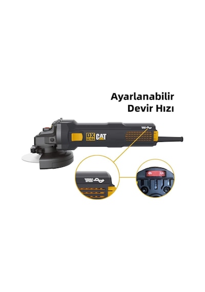 Cat Dx3065 1400watt 125mm Devir Ayarlı Profesyonel Avuç Taşlama