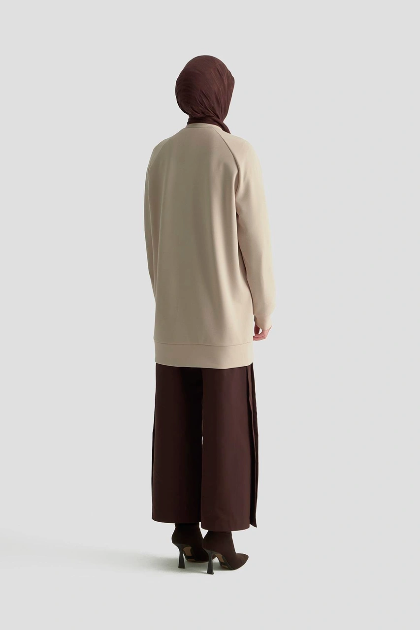 Armine Trend Önü Taş İşlemeli Tunik Bej 25kt449 Bej