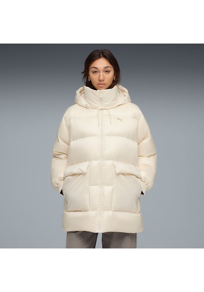 Puma Style Hooded Down Kadın Bej Ceket 68838987