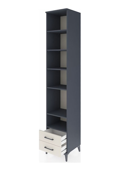 Hyperion Dolap 6 Raflı 2 Çekmeceli 44x44x243 Antrasit-aytaşı Antrasit